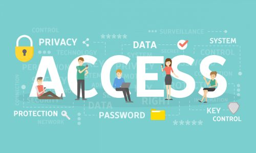 Access concept illustration. Idea of data, privacy and system.